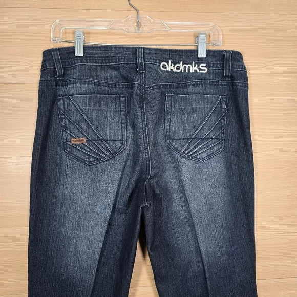 Vintage Akademiks Jeans Size 34 x 35 Embroidered Logo Y2k Hip Hop AKDMKS - Picture 4 of 8